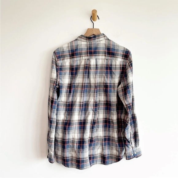 The North Face Men's Plaid Button Up Casual Shirt Blue Gray Medium - Picture 5 of 12
